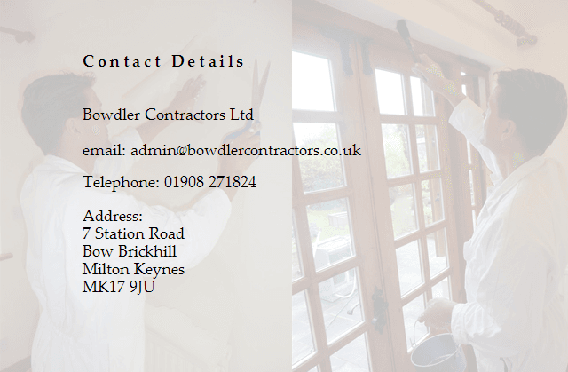 Bowdler Contractors Ltd - painters and decorators Milton Keynes