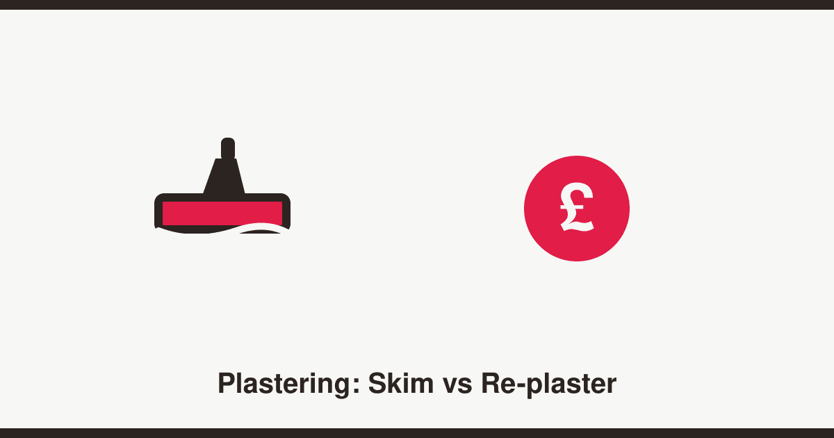Plastering costs explained: skim vs full re-plaster