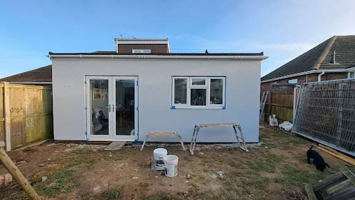 Dean Martins coloured K Rend Specialist and plasterering — Customer photo